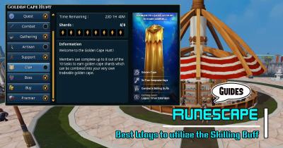 Best Ways to utilize the Skilling Buff in RuneScape Golden Cape Event Guides