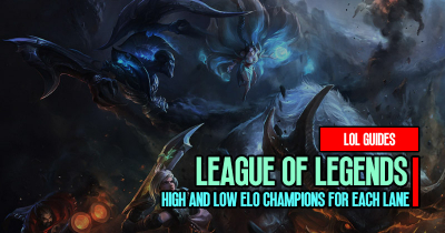 League of Legends Patch 13.12 High and Low ELO Champions for Each Lane