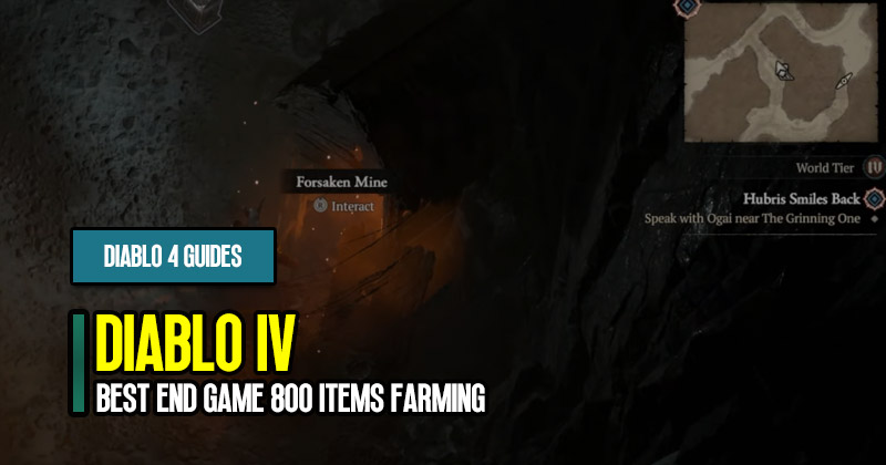 Diablo 4 Best End Game 800 Items Farming for Season 1 Guides