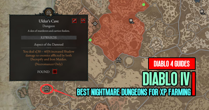 Diablo 4 Leveling Guide: Best Nightmare Dungeons for XP Farming