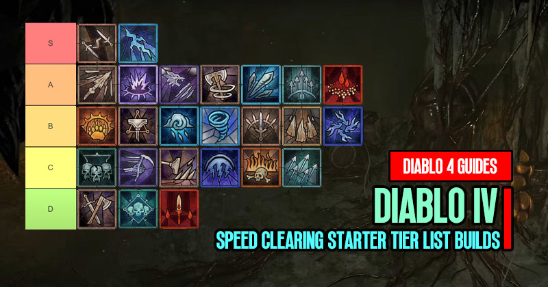 Diablo 4 Season 1 Speed Clearing Starter Tier List Builds for Each Class