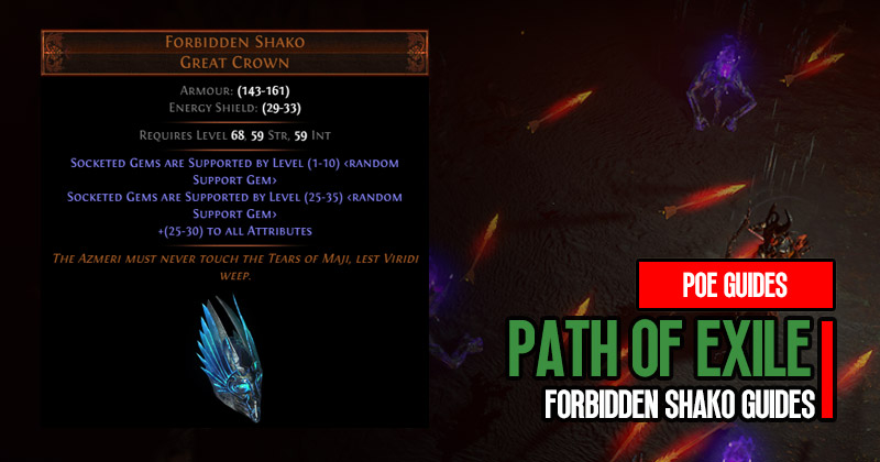 PoE 3.22 Forbidden Shako Interactions with Upcoming Frigid Bond Support Gems