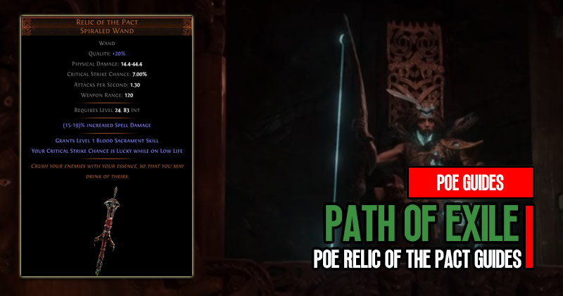 Poe Relic of The Pact: Paired with the Honored Tattoo of the Hatango Guides
