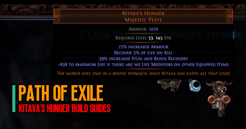 Path of Exile 3.22 New Item Kitava