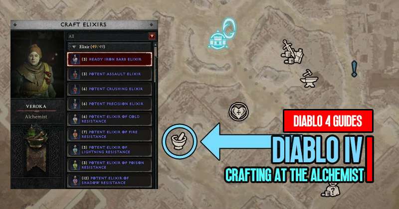 Diablo 4 Elixirs Guide: Crafting and Upgrading Potions at The Alchemist