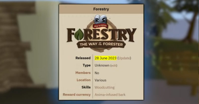 Old School RuneScape Forestry Update: New Skills, Events, and Rewards