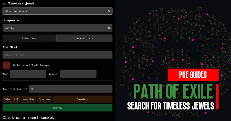 How to Search for Timeless Jewels in Path of Exile Trade Leagues?