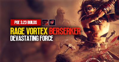 [PoE 3.23] Rage Vortex Berserker League Starter Build: Devastating Force