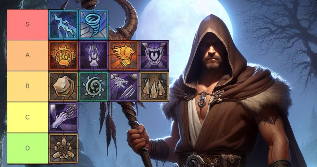 Diablo 4 Druid Season 3 Builds Skills Tier List